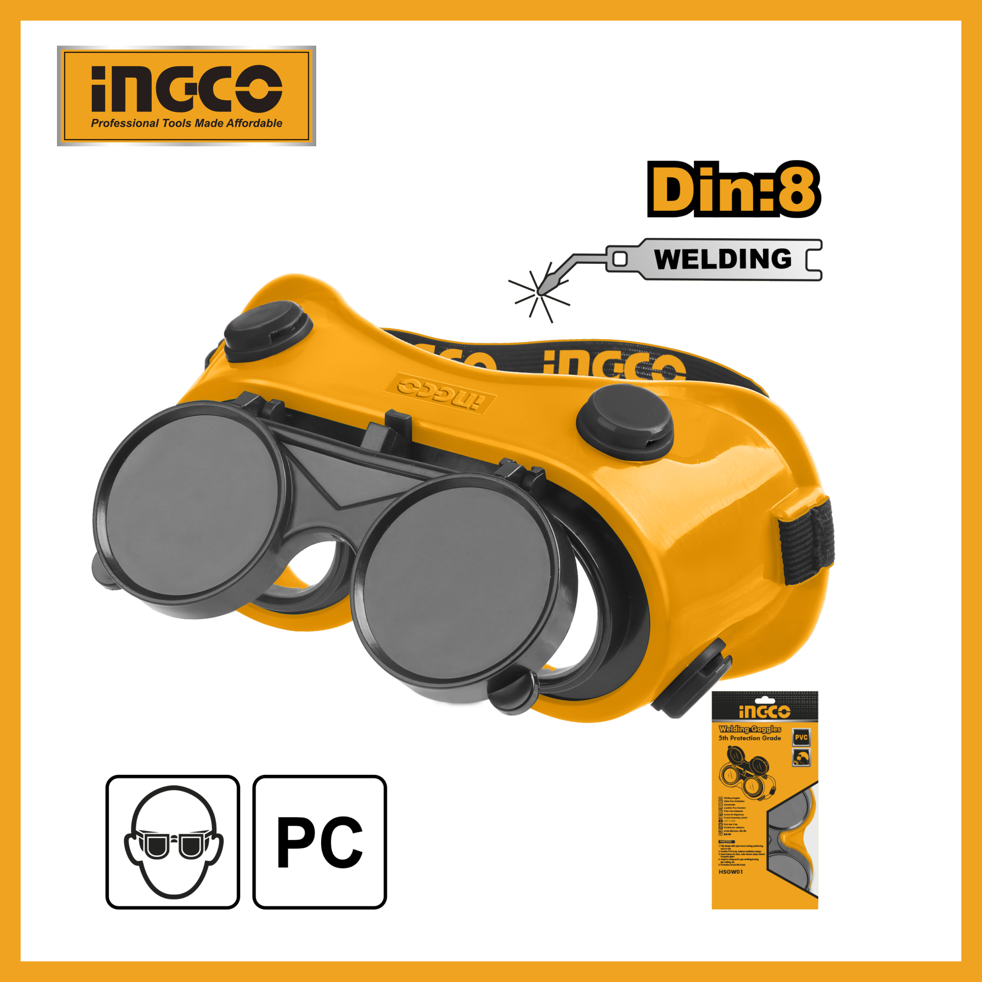 Welding Goggles Ingco hsgw01