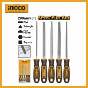 5 Pcs Steel File Set Ingco hktfs0508