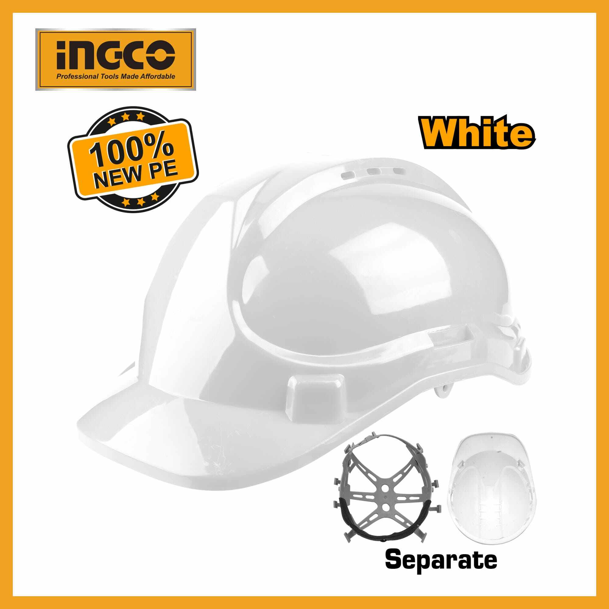 Safety Helmet Ingco (colour : White) hsh209