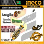 6" Slotted Screwdriver (6.5mm*150) Ingco hs286150