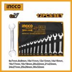 Double Open End Spanner Set Ingco hkspa2142