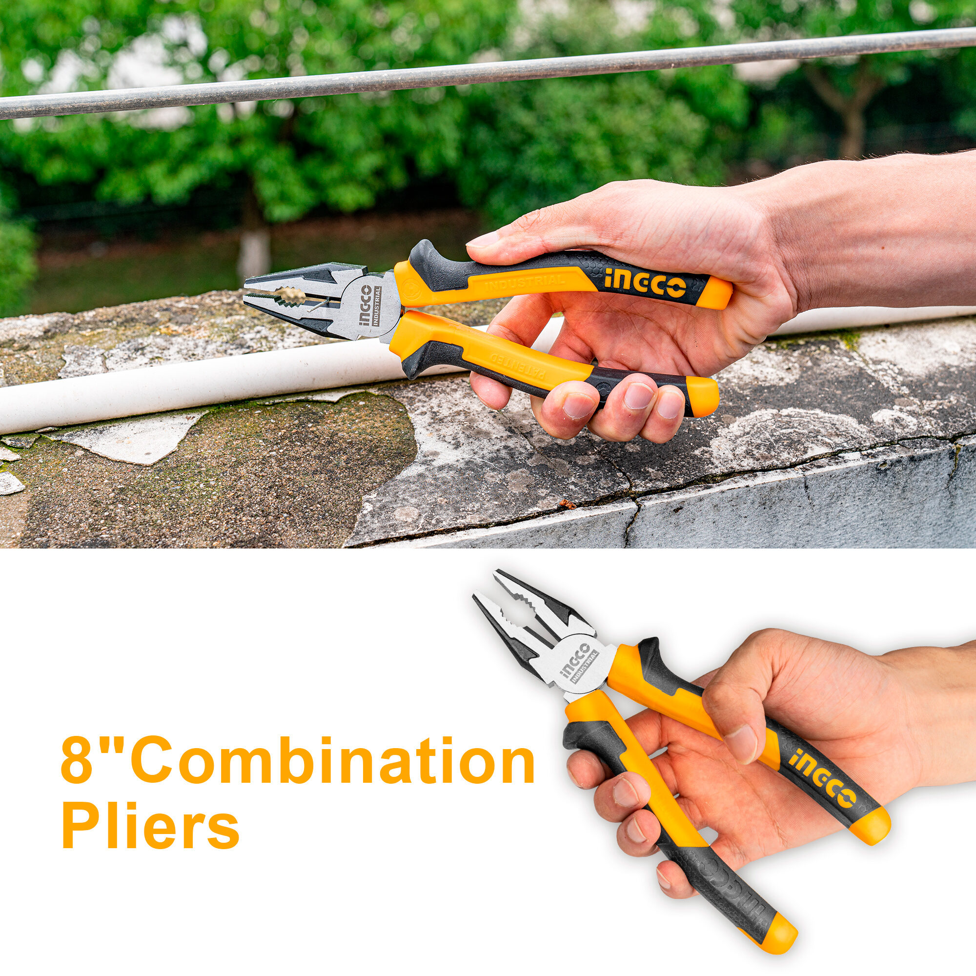 3 Pcs Pliers Set Ingco hkps28318